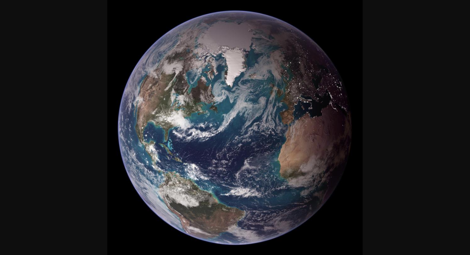 Planet Earth viewed from space