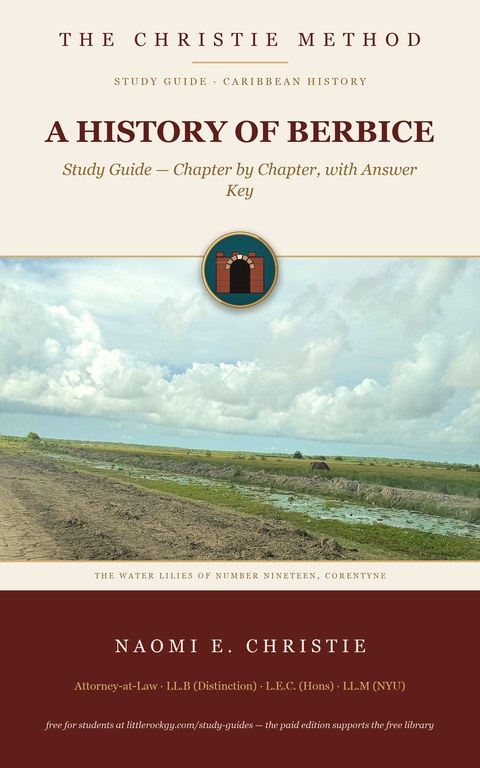 A History of Berbice — Study Guide — cover
