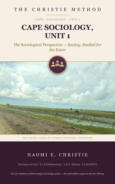 CAPE Sociology, Unit 1 — cover